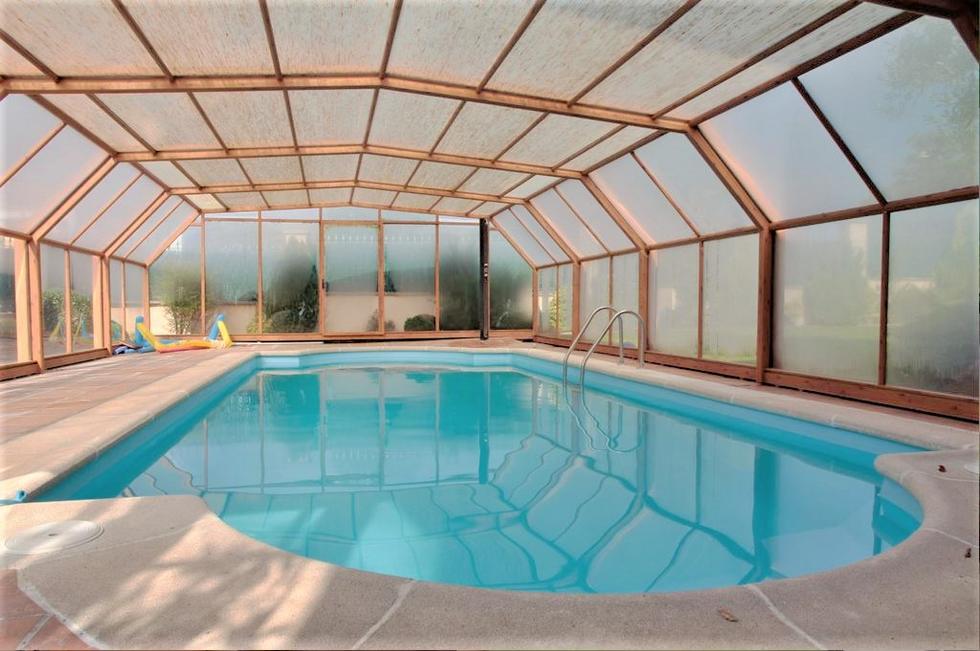 Casas con piscina climatizada
