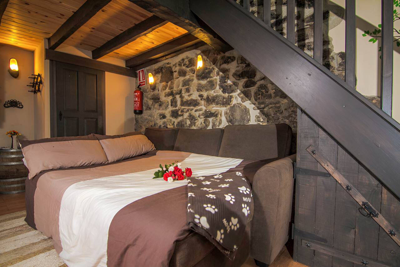 El Cobijo de Villar, casa rural con un dormitorio en Asturias